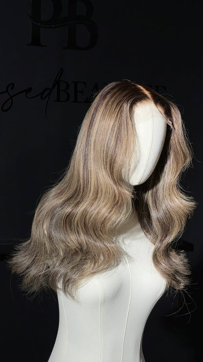 Full Highlight 16" Straight (Med- 5x5 Closure) RTS